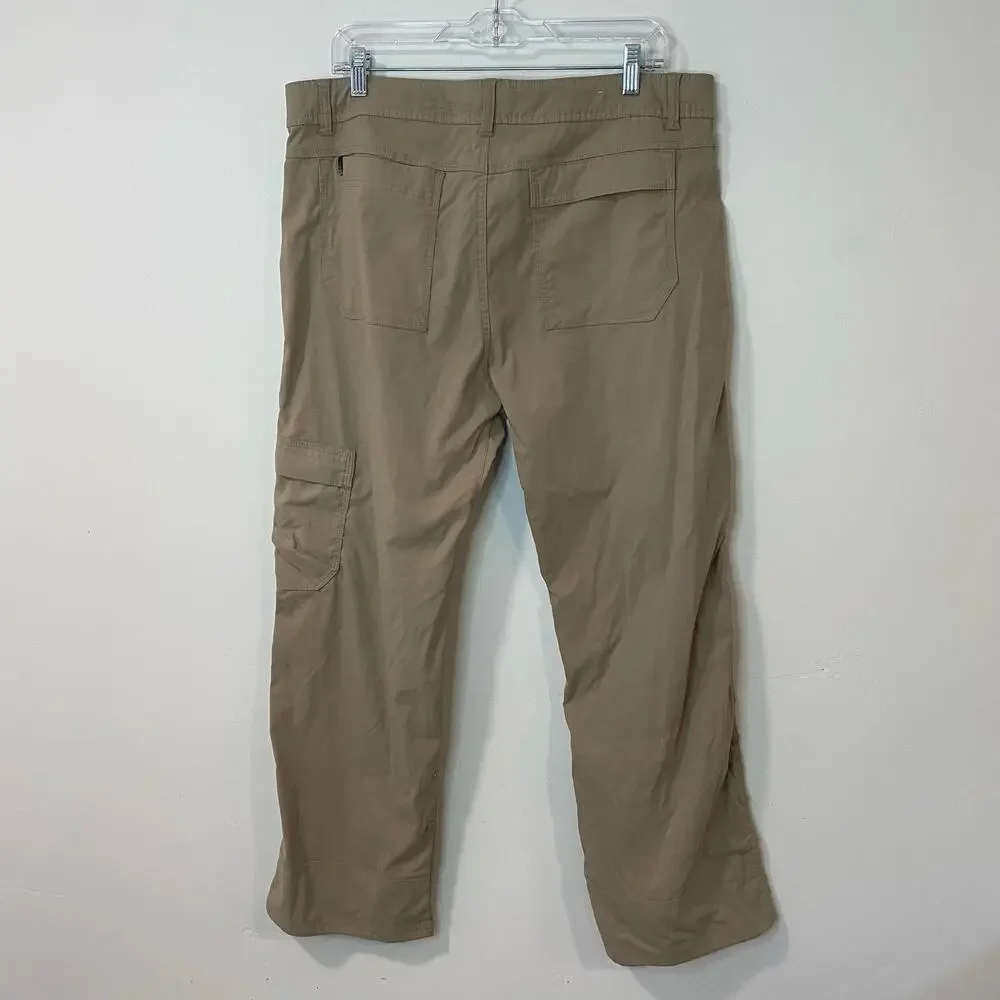 Prana Men's Zion Stretch Pants‎ Cargo Hiking Outdoor Tan XL x 30